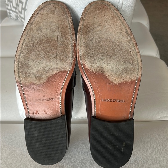 Land’s End Classic Brown Leather Loafers, size 9 main image 9